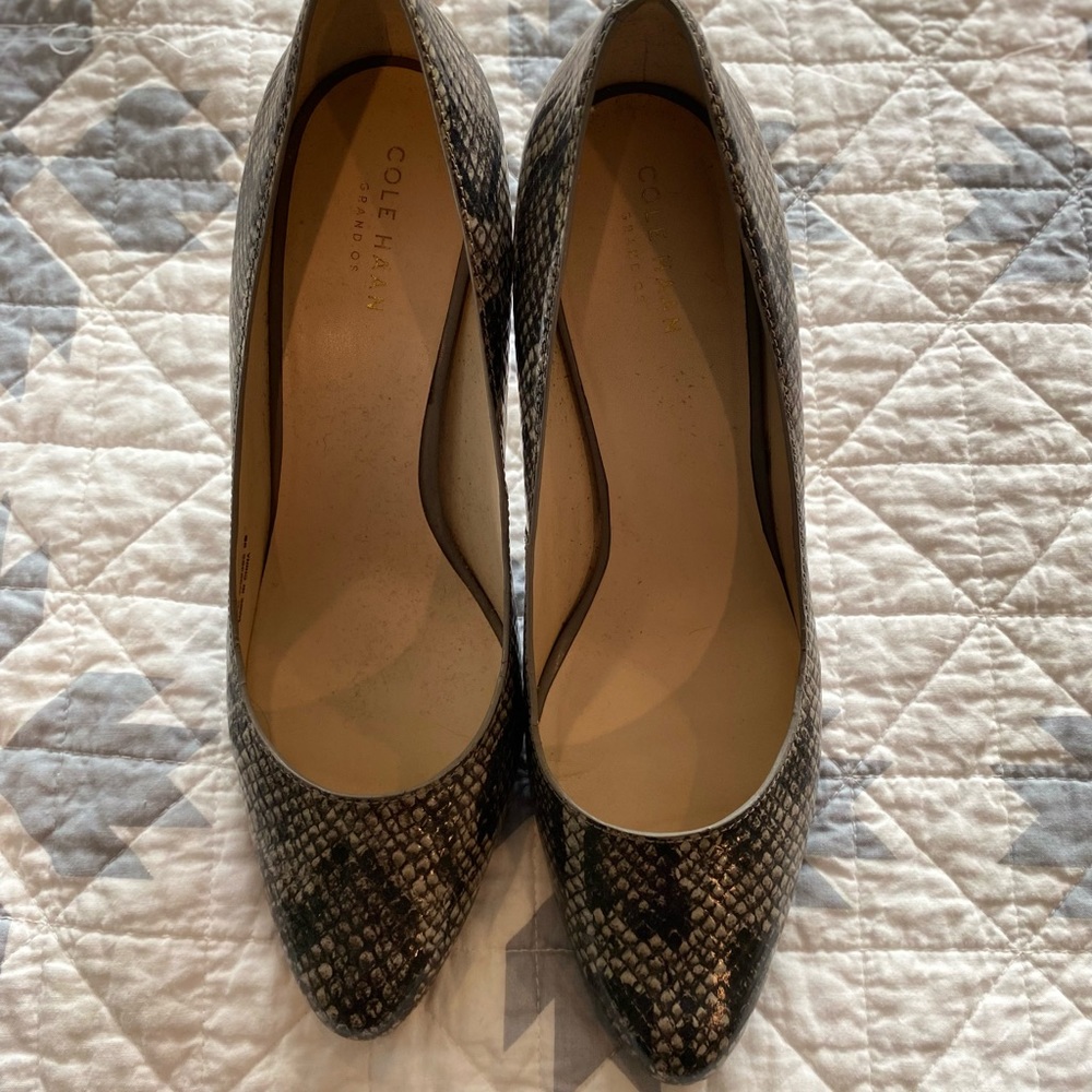 Cole Haan Snakeskin Pumps